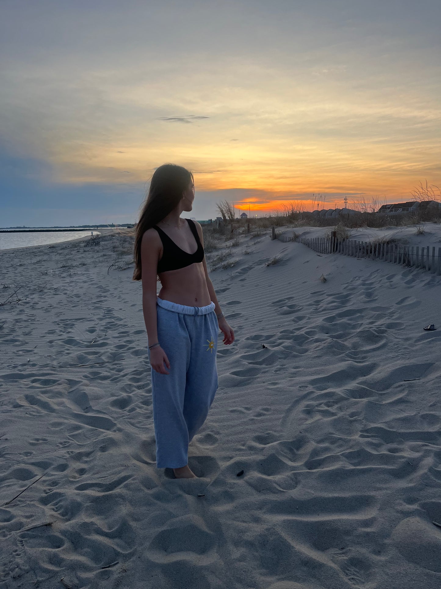Open-Bottom Sweatpants